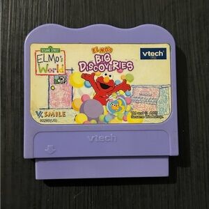 Vtech V.Smile Elmo's World Big Discoveries Smartridge Game 2005 Sesame Street
